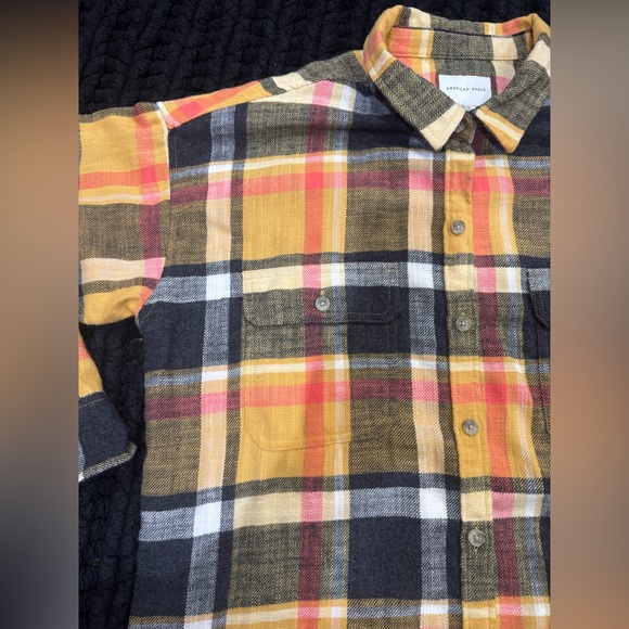 American Eagle Outfitters Flannel Plaid Shirt Bundle. - Picture 4 of 12